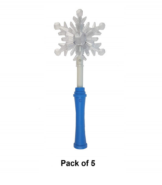 Lightup Flashing Wand  Blue LED 11.5 inches ( Pack of 5 ) Party Pack