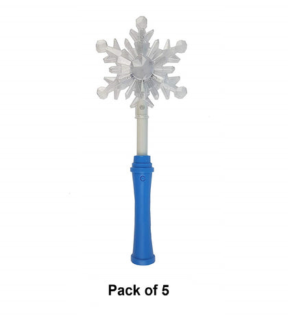 Lightup Flashing Wand  Blue LED 11.5 inches ( Pack of 5 ) Party Pack