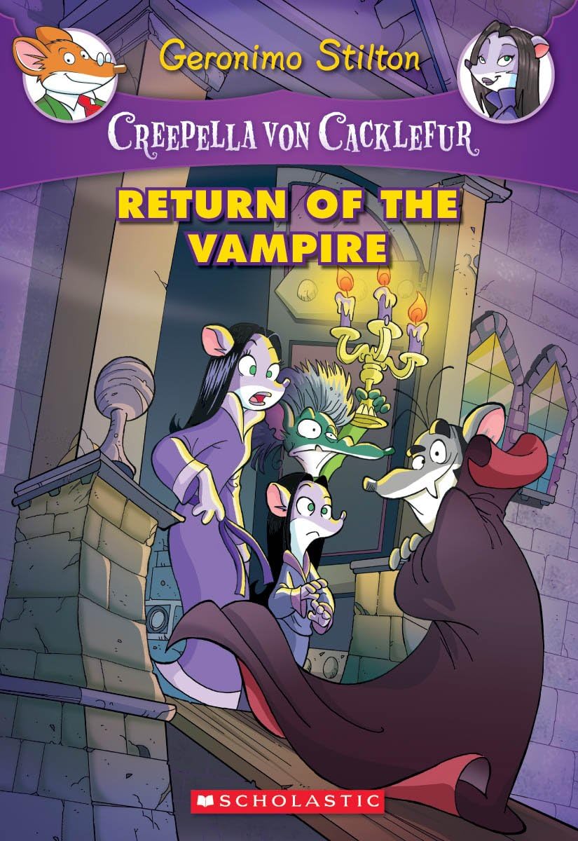 GERONIMO STILTON ,  RETURN OF THE VAMPIRE , CREEPELLA VON CACKLEFUR  #04,  Paperback ( Pre Owned )