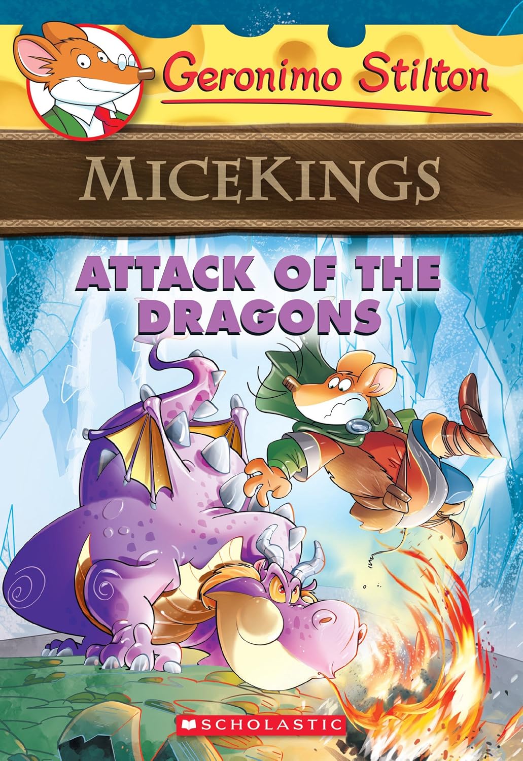 GERONIMO STILTON , Attack of the Dragons !, Spacemice #01,  Paperback ( Pre Owned )