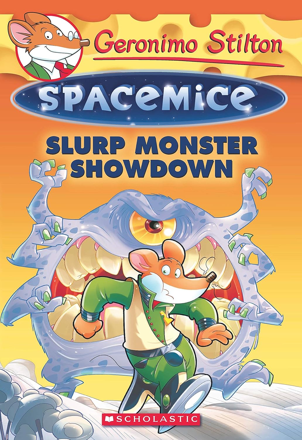 GERONIMO STILTON ,  Slurp Monster Showdown , Spacemice #09 Paperback ( Pre Owned )