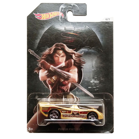 Batman Vs Superman Hot Wheels - Power Pistons Wonder Woman DJL47-DJL50 (Refurbished Pack)