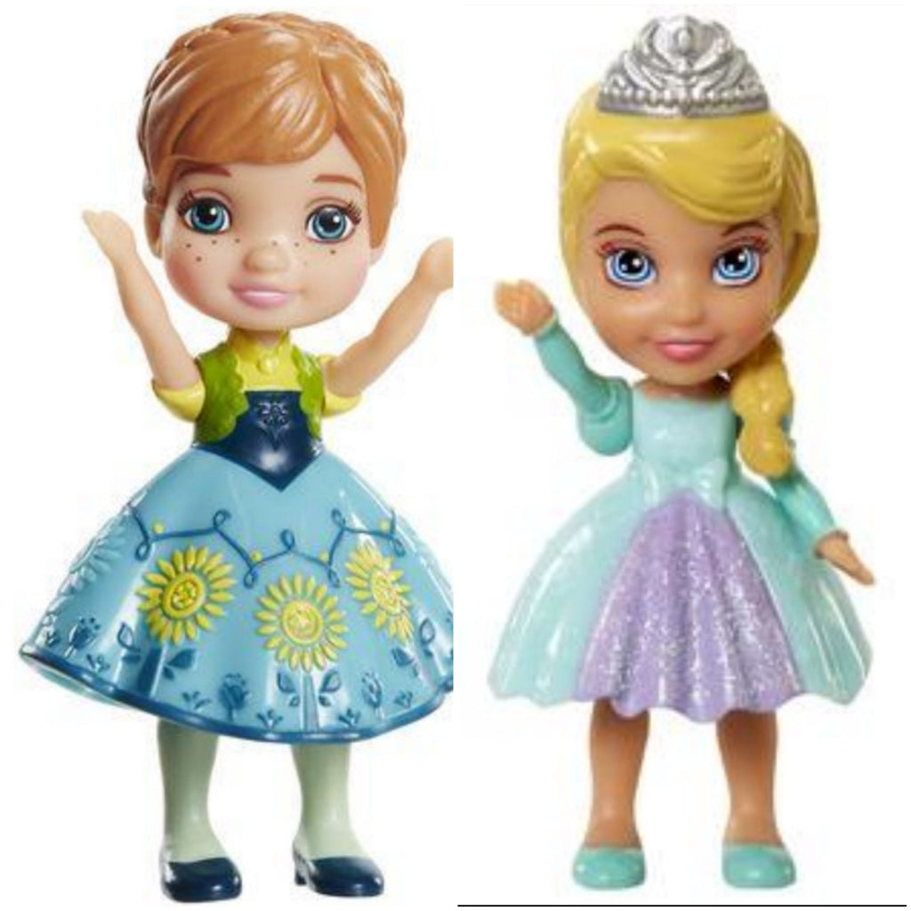 Disney Combo Pack Elsa and Anna 3 inch Mini  Dolls.Value Pack A Save Rs 200