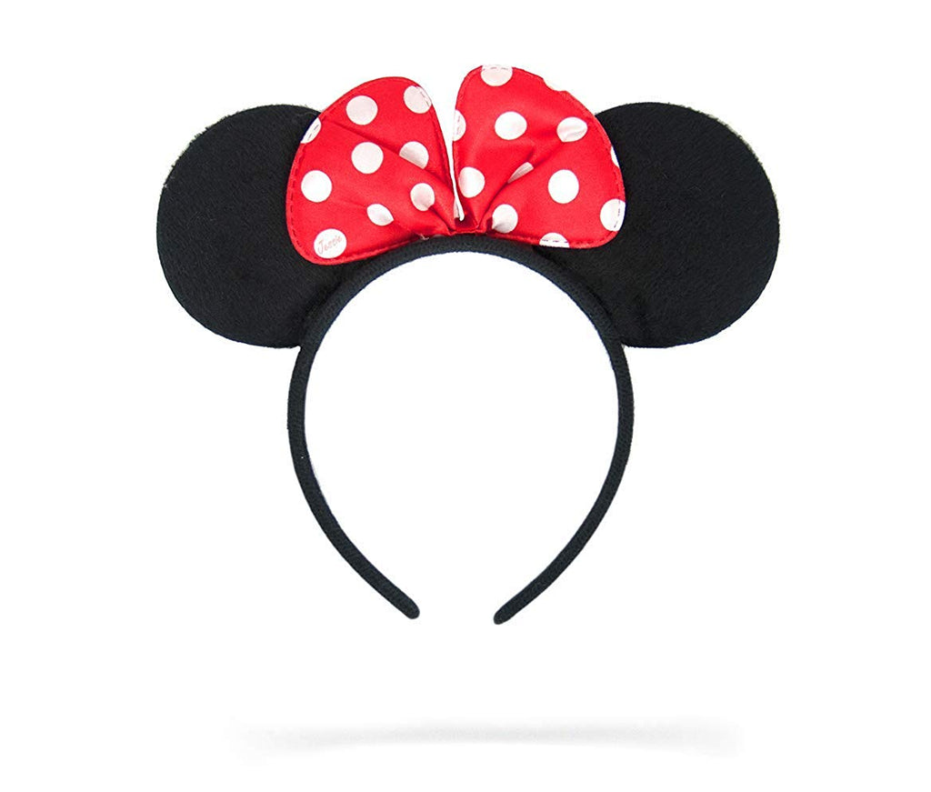 Jessie Minnie Mouse Ears Polka Dots Bow Headband (Red)