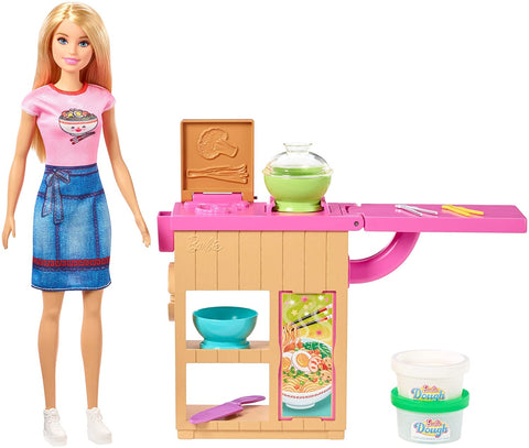 Barbie Noodle Maker Playset with Doll, Workstation, Accessories GHK43