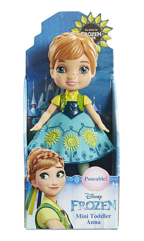 Disney Frozen Fever Toddler Anna Mini Doll ( 3 inches )