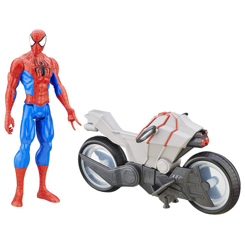 Spiderman with Spider Cycle - Ultimate Spider-Man vs. The Sinister Six