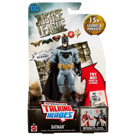 DC Justice League Talking Heroes Batman 6" Figure