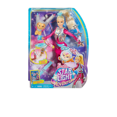 Barbie Star Light Adventure Galaxy Barbie Doll Hover Cat, DLT22