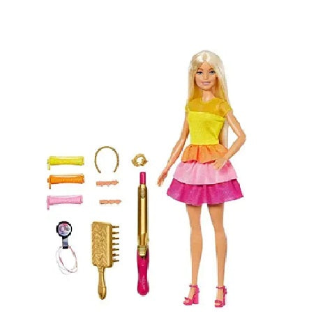 Barbie Ultimate Curls Doll and Playset, GBK24