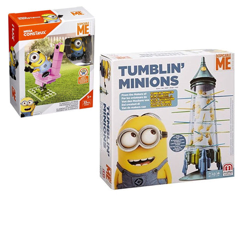Combo Value Pack - Mattel Tumblin Minions and Mega DME Flamingo JoyRide ,  DYD30-DMV20
