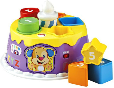 Fisher Price Laugh and Learn Smart Stages Magical Lights Birthday Cake, Multi Color DYY02