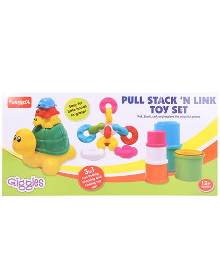 Funskool Giggles Pull Stack N Link Toy Set1073500