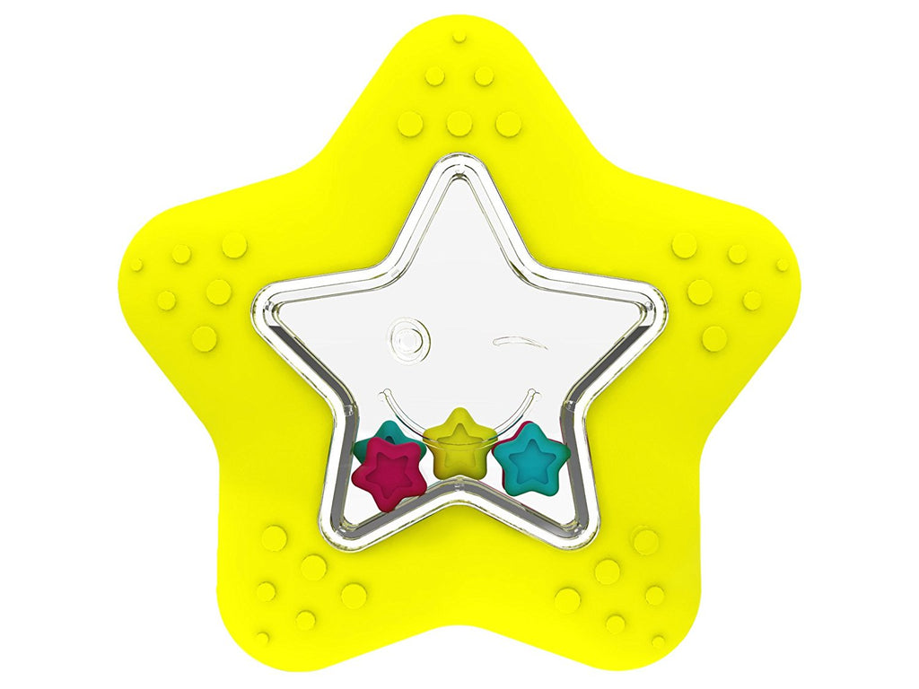 Funskool Giggles Starfish Teether Rattle for Babies (Yellow)