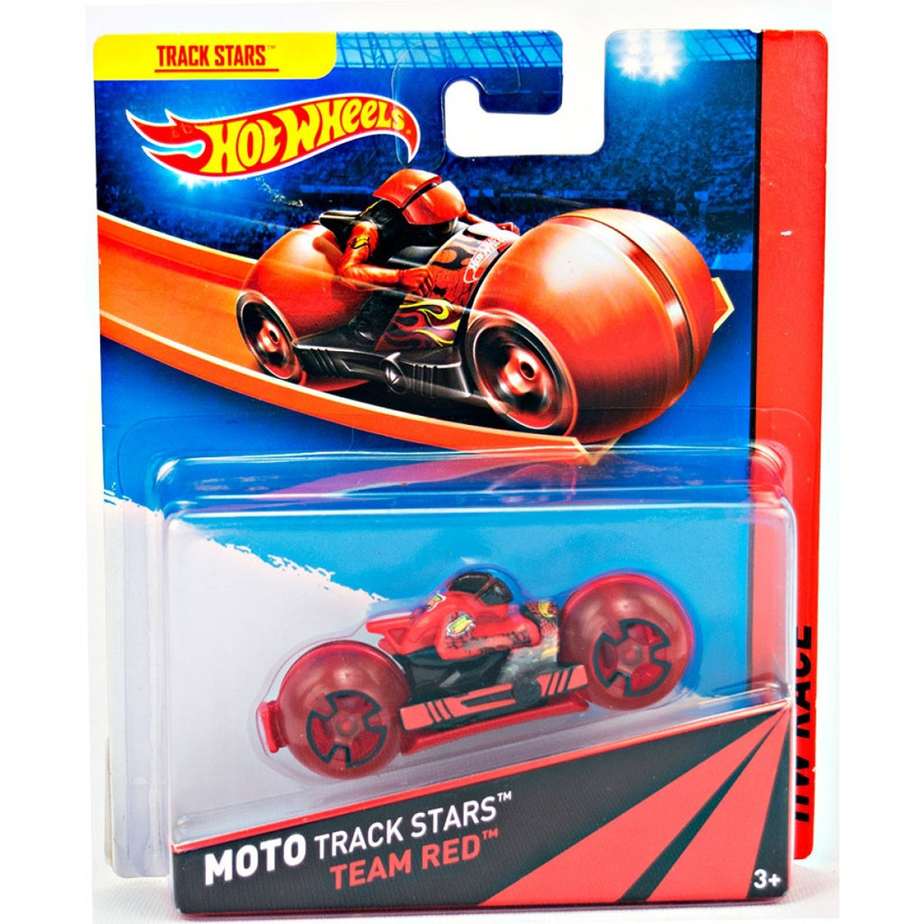 Team Red Hot Wheels Moto Track Stars BDN36-BDN37