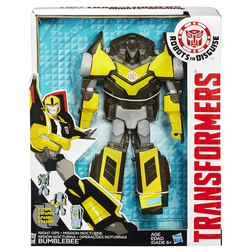 Transformers Robots in Disguise 3-Step Changers Night Ops Bumblebee Figure